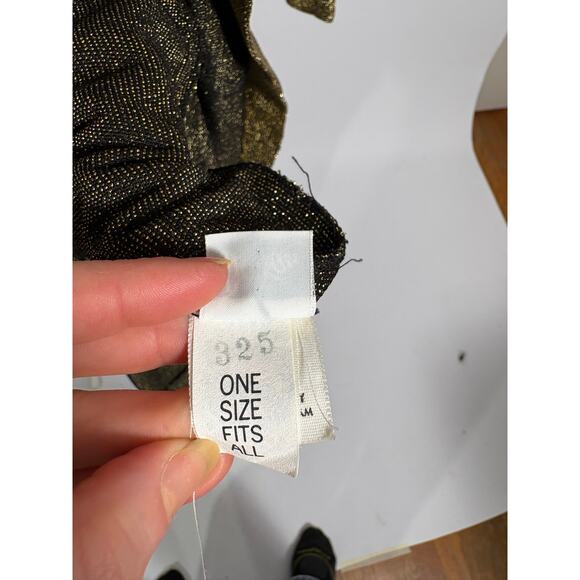 1970s Halston Metallic Gold Lurex Caftan Dress - Picture 7 of 9